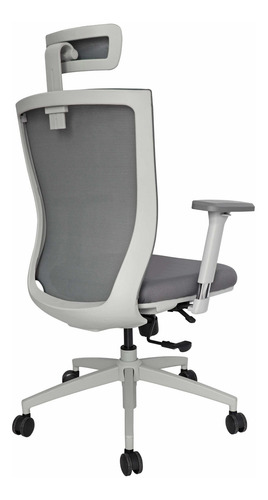 Sillón Ejecutivo Respaldo Alto Ohe-95 Malla-gris Brazos 4d