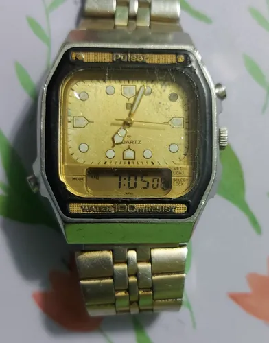 Reloj PULSAR Acero Dorado Hombre, Oro, PBK036X2