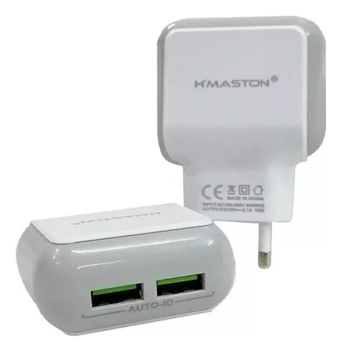 Fonte Carregador H'maston Y29-4 Dois Usb Turbo Original