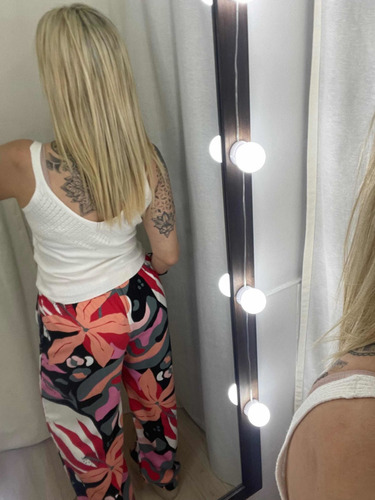 Imagen 4 de 4 de Pantalon Palazzo Estampado Mujer The Big Shop