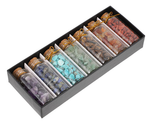 Botellas De Cristal Con Piedras Preciosas Para Decorar 7 Uni