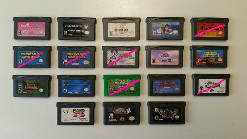 Cartuchos Originais Para Nintendo Game Boy Advance Gba!