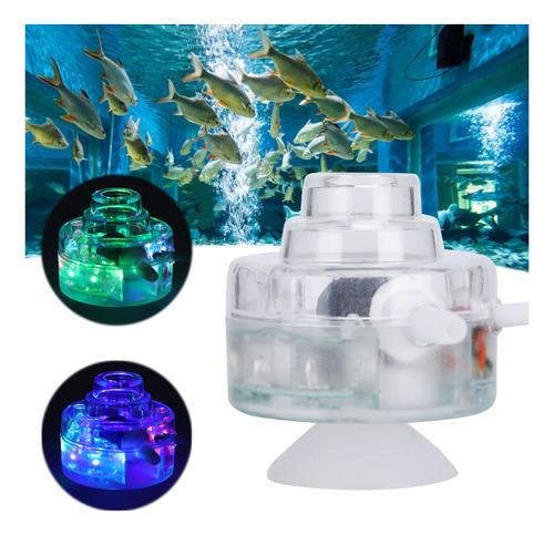 Lámpara De Burbujas Led Para Pecera, Colorida, Sumergible