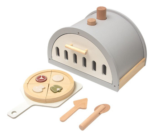 Juego De Juguetes De Madera Para Pizza, Desarrollo Creativo,