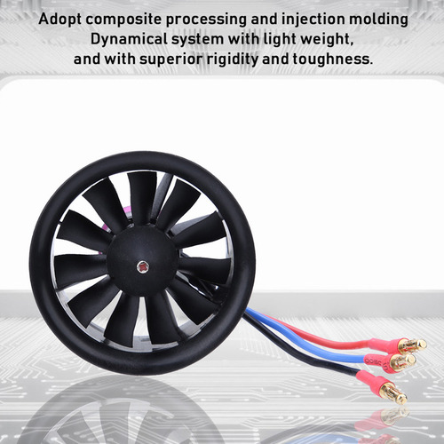* Hélice Rc For Motor De Ventilador Edf 50 Mm Y 11 Aspas