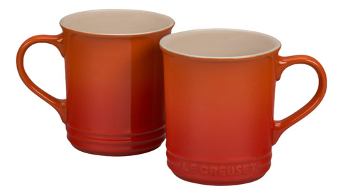 Juego De 2 Tazas Le Creuset Of America Cerámica 12 Oz Caribe