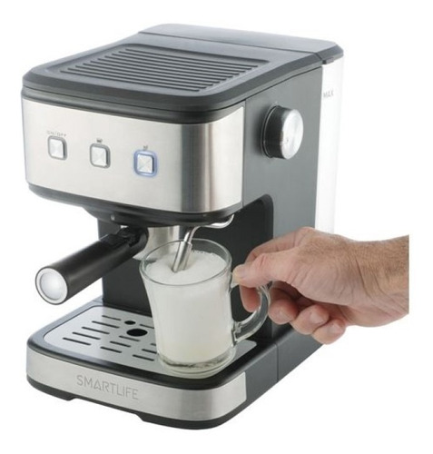 Cafetera Express Smartlife Sl-ec8501 Acero 20 Bares Capsulas