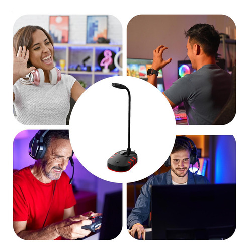 Kit De Micrófono Para Computadora Y Pc Micrófono De Condensa