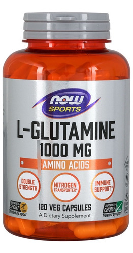 Now L Glutamina 1000 Mg Aminoacido Sistema Inmune 120 Caps