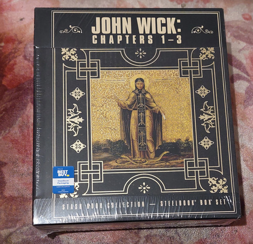 John Wick 1-3 Stash Book Collection 4k Ultra Hd Steelbook