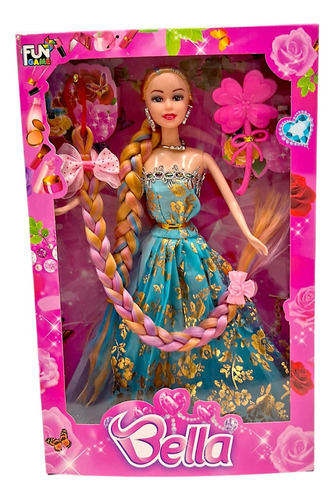 Bonecas Baratas Brinquedo Menina Com Tranças E Acessórios