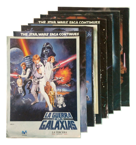 Star Wars Colección De Posters De Toda La Saga Original