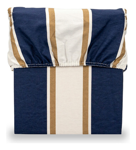 Lençol Casal Avulso Com Elástico Estampado 180 Fios 40 Cm Cor Montreal Desenho Do Tecido Estampas
