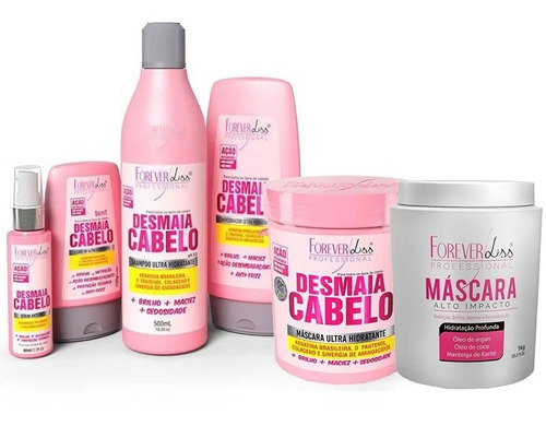 Forever Liss Kit Desmaia Cabelo Completo E Alto Impacto 1kg