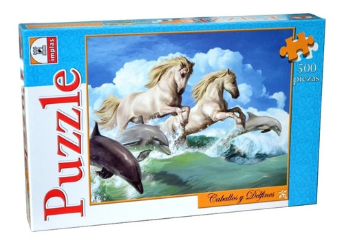 Puzzle Caballos Y Delfines 500 Piezas Implas (8761)