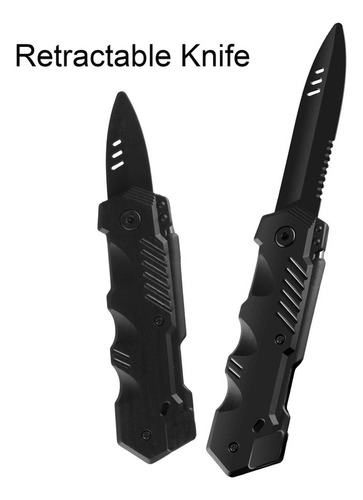 Boao 4 Piezas Cuchillo Retráctil Prop Truco Falso Gadget Ju