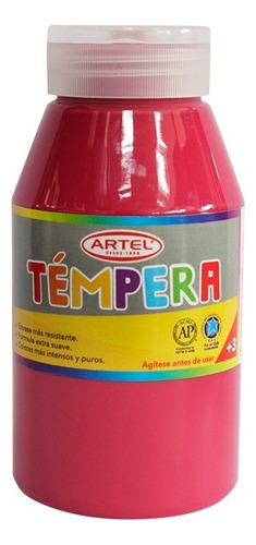 Frasco Tempera Artel 250ml - Los Colores Color Carmin 87
