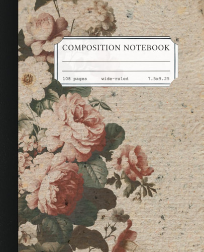 Libro: Botanical Bliss - Wide-ruled Composition Notebook For