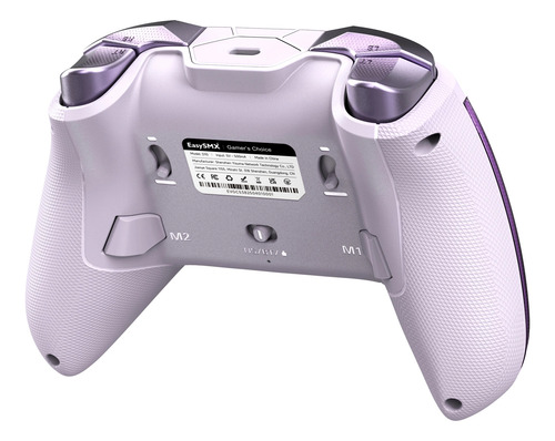 Controle Sem Fio Easysmx D10 Hall Tmr Com Dock Pc Cor Roxo