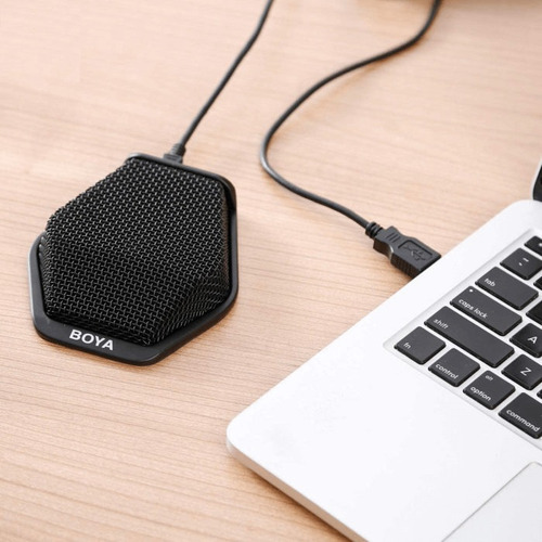 Microfone Boya BY-MC2 condensador cardioide preto
