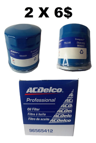 Filtro Aceite Motor Chevrolet Spark