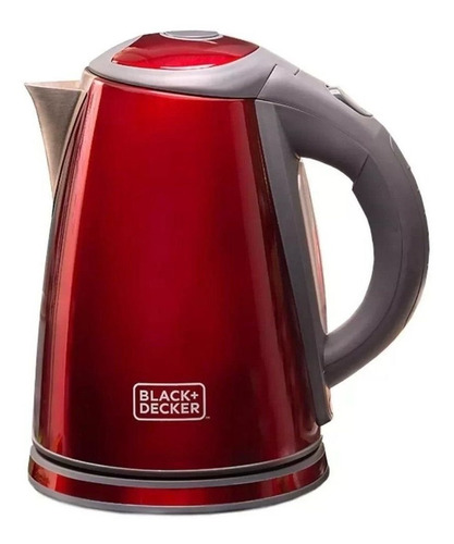 Chaleira elétrica Black+Decker KX vermelha 127V 1.8L