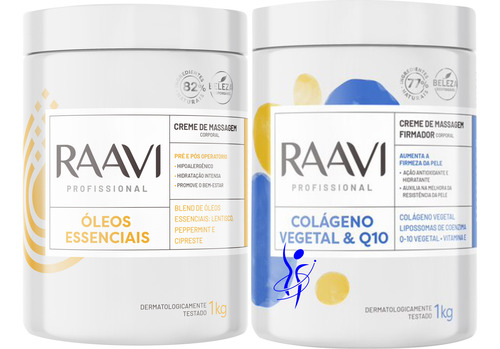 Kit Massatem Pré E Pós Operatório Tratamento Flacidez Raavi