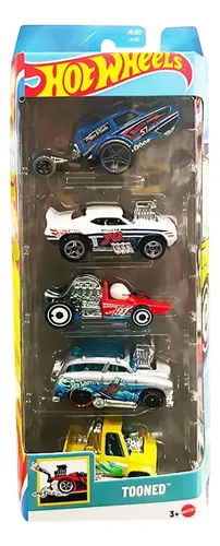 Carrinho Hot Wheels Pack 5 Tooned 2025 Jbj88 Mattel | Parcelamento