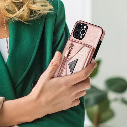 Funda De Piel Para iPhone Funda Tipo Cartera Con Correa