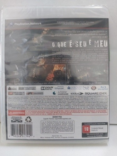 Jogo Ps3 Thief Físico Novo Lacrado