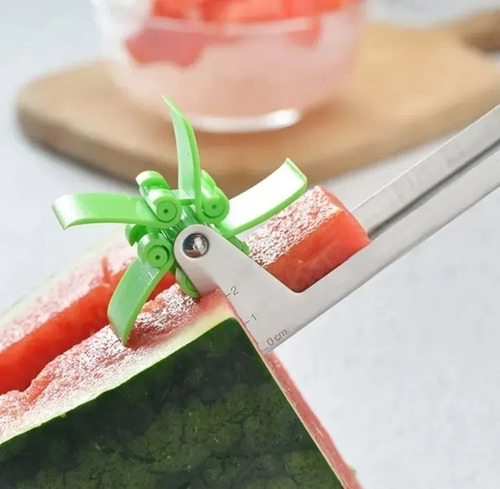 Práctico cortador de sandía y melón en forma de cubo de acero inoxidable Mimo Style