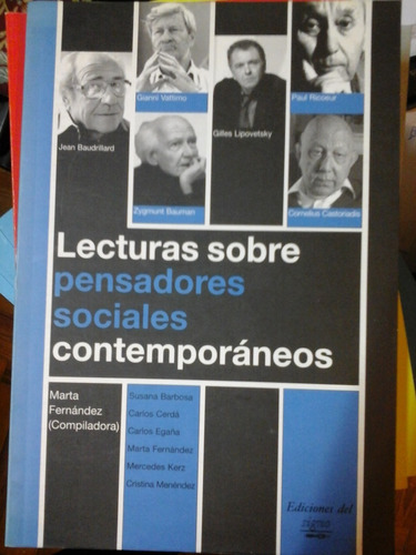 * Lecturas Sobre Pensadores Sociales Contemporaneos - L168 