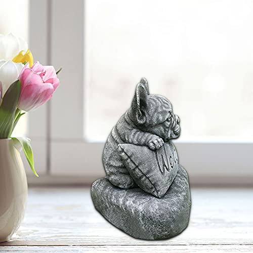 Estatua De Resina De Bulldog De Ekdjkk, Adorno De Bulldog Fr