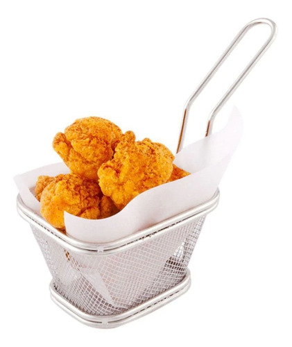 Cesta Para Servir Papas Fritas Y Pollo Frito Gourmet Chef