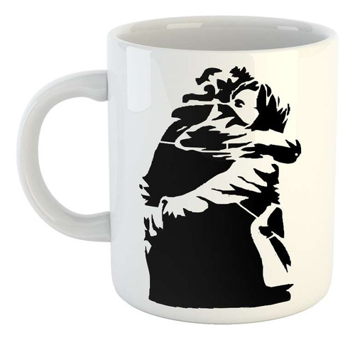 Taza Ceramica Peronismo Cristina Y Nestor Blanco Negro