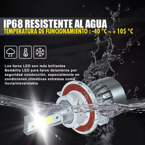 Kit De Faros Delanteros Led Para Jeep Compass 2007-2008 2009