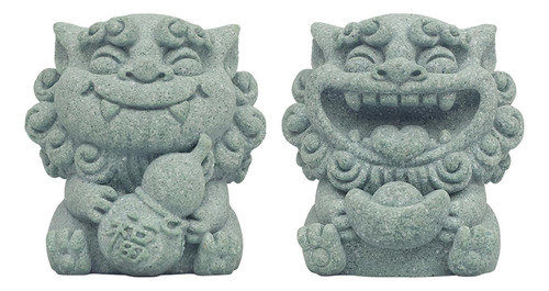 Mini Estatua De 2 Piezas, Escultura De Piedra, Regalos Para