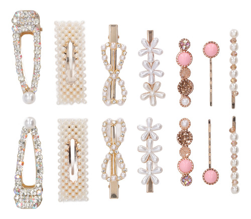 Pinza Para El Pelo Simulation Pearls, 14 Unidades, Elegante