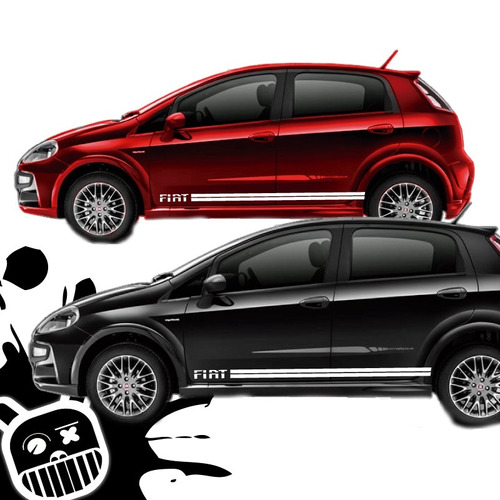 Fiat Punto Calco, Ploteo Decorativo Lateral Sport !