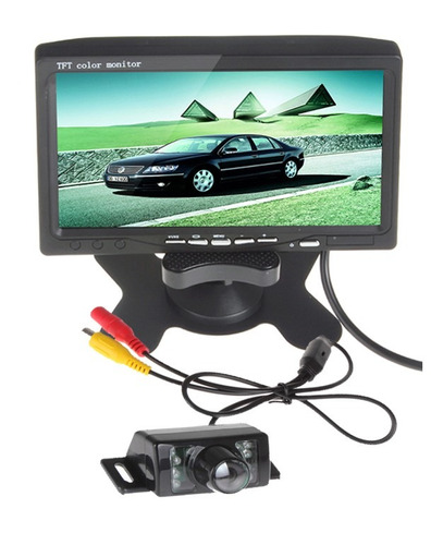 Pantalla Lcd 7  Video + Camara De Retroceso Para Autos Carro