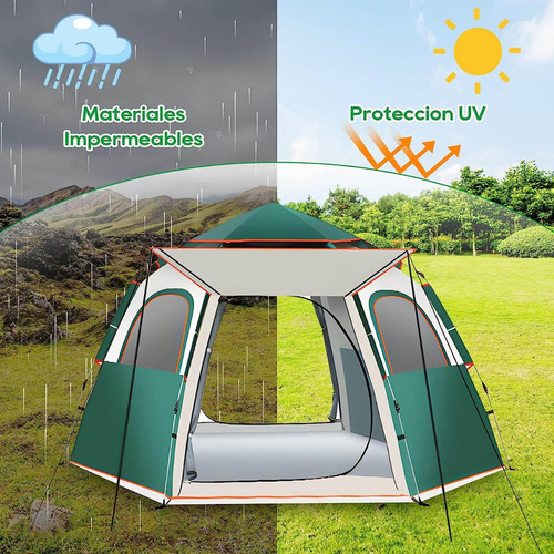 Carpa Estructural Lawuto Carpa Verde - 8 Personas