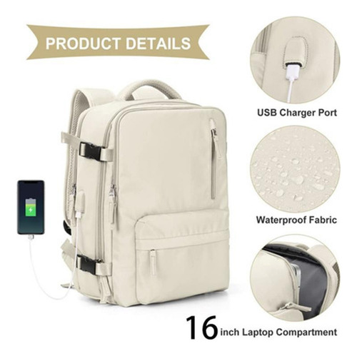 Mochilas De Viaje Grandes, Impermeables Y Antideslizantes For Portátiles