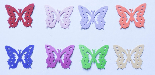 10 Mariposas Cartulina Decoracion Tarjetas Souvenir Bautismo