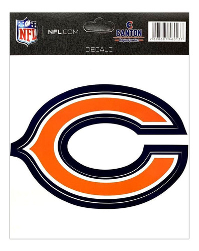 Adesivo Especial Chicago Bears Logo Nfl