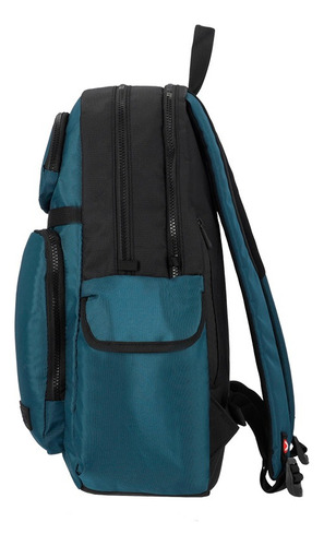 Mochila Xtrem Bradbury 4xt Eternity Blue Color Azul Diseño De La Tela Lisa
