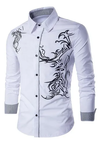 Camisa social cheap estampa