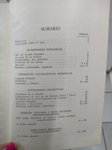 Anuario De La Aristocracia Y Alta Sociedad  España Argentina