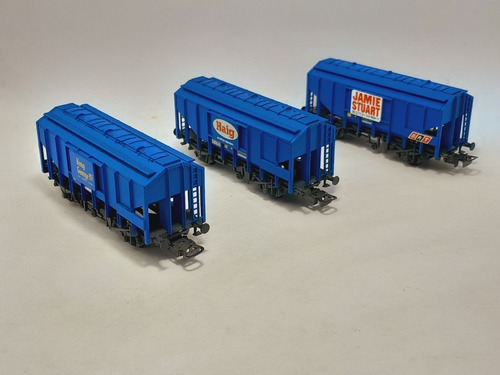 Imagen 6 de 10 de Nico Set 3 Vagones Graneros Ingleses Hornby H0 (vcv 80)