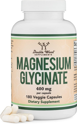 Glicinato Magnesio 400mg Double - Unidad a $955