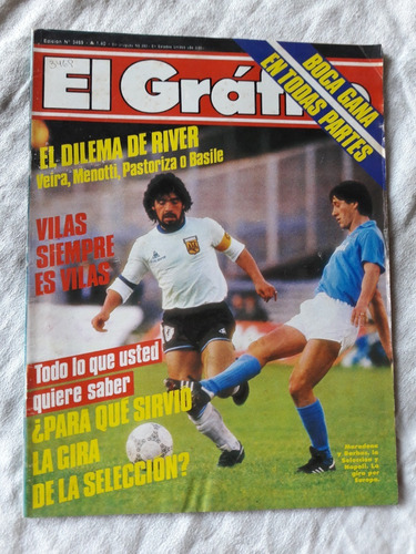 El Gráfico Nº 3469 Año 1986 Maradona Y Barbas Napoli